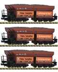 Fleischmann 6660150 - N - 3-tlg. Set Selbstentladewagen Erzzug, DB, Ep. IV - Set 2